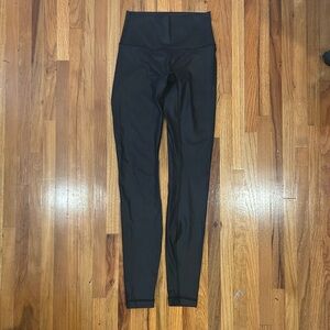 Lululemon Matte Black Foil Leggings